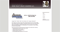 Desktop Screenshot of donerightdraincleaning.com